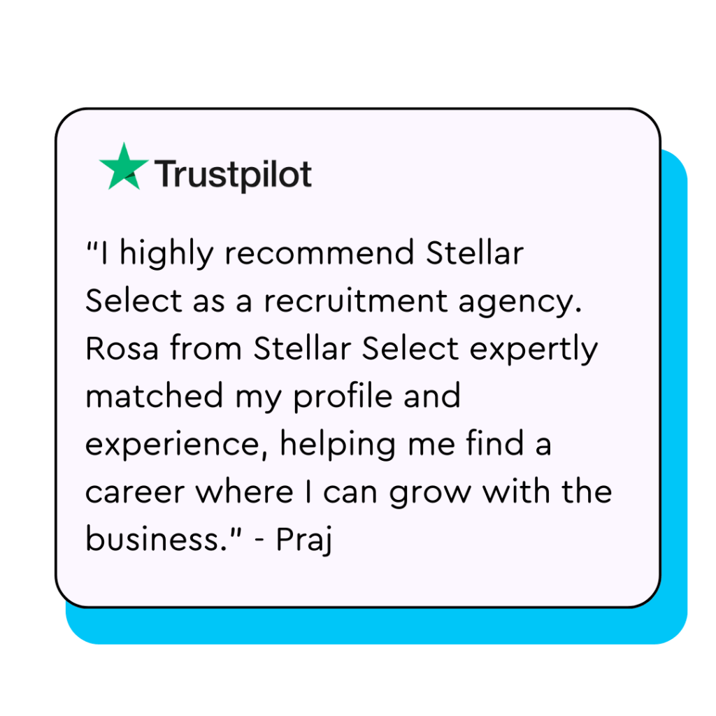 Candidate testimonial 2 Stellar Select Candidate testimonial 2